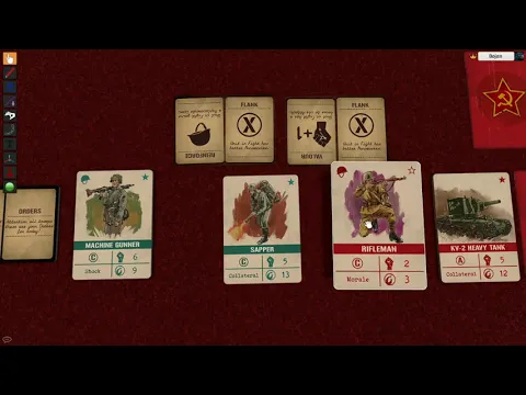 Cards of Honor - Eastern front - solo play - Video 1