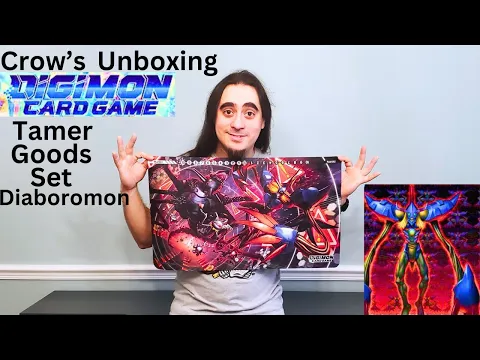 Crow's unboxing Digimon card game Tamer Goods Set Diaboromon