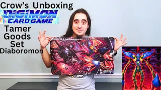 Crow's unboxing Digimon card game Tamer Goods Set Diaboromon
