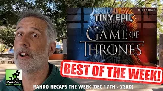 Tiny epic WINTER IS COMING! Plus another new Feld??? | Rahdo Recaps the Week (Dec 17th-23rd)
