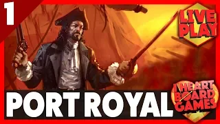 PORT ROYAL (Session 1, 2 Players) Live Board Game Session! I Heart Board Games!