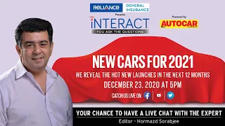 New cars coming in 2021 - chat LIVE with Hormazd Sorabjee
