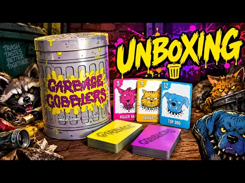 Garbage Gobblers Kickstarter Edition Unboxing | Jake Reacts