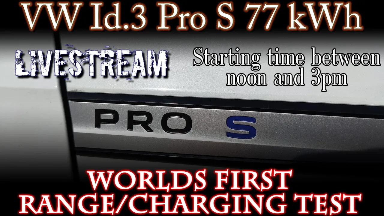 (live) Part 1 - VW Id.3 Pro S 77 kWh Range / Charging test