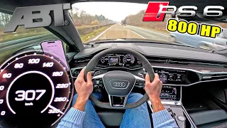800HP AUDI RS6 Johann ABT Signature Edition on UNLIMITED AUTOBAHN!