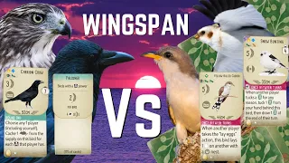 Wingspan Gameplay: Predators Vs Pink Powers and Bonus Birds (Timelapse)