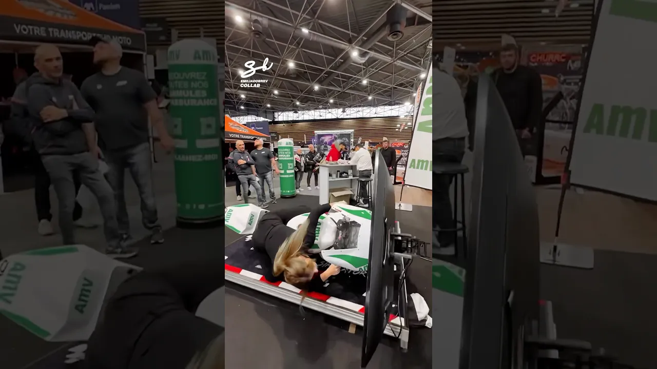 A MotoGP Simulator! 🤯 #motorbike #simulator #racing