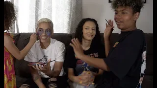 Our Little Brother and Little Sister Does Our Makeup!!!