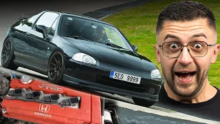VTEC BABY! Honda DelSol & SCREAMING B18 // Nürburgring