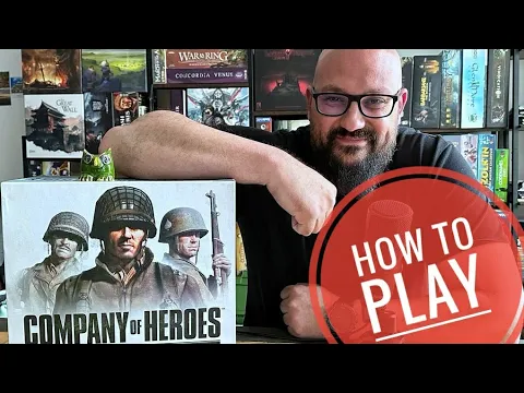 Company of Heroes board game- how to play (painted miniatures!)