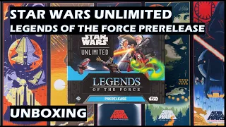 Unboxing Legends of the Force Prerelease Star Wars Unlimted card game