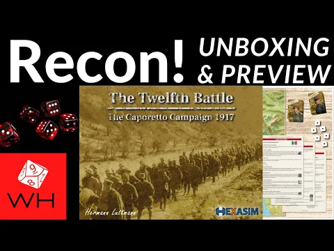 Recon! The Twelfth Battle: Caporetto Campaign 1917 | Solitaire | WW1 | Preview