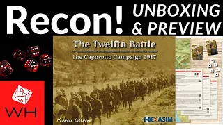 Recon! The Twelfth Battle: Caporetto Campaign 1917 | Solitaire | WW1 | Preview