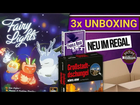 Fairy Lights, Fabula Rasa, Großstadtdschungel | WAS IST DRIN? Brettspiel 3x Unboxing [Brettspiele]