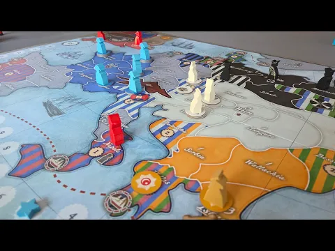 First turn of Coalitions! Solitaire using L'Empereur mode.