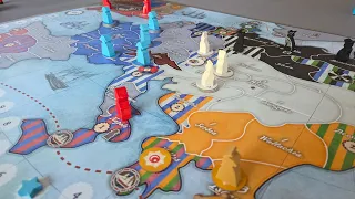 First turn of Coalitions! Solitaire using L'Empereur mode.
