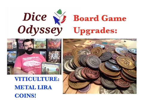Best Board Game Upgrades - VITICULTURE Metal Lira Coins!