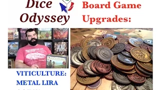 Best Board Game Upgrades - VITICULTURE Metal Lira Coins!