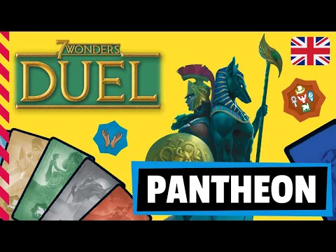 7 WONDERS DUEL PANTHEON Board Game - Review / Tutorial / How to play (English)
