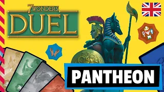7 WONDERS DUEL PANTHEON Board Game - Review / Tutorial / How to play (English)