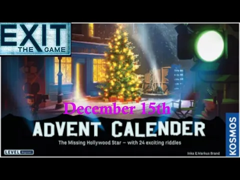 Exit The Game: The Missing Hollywood Star - December 15th