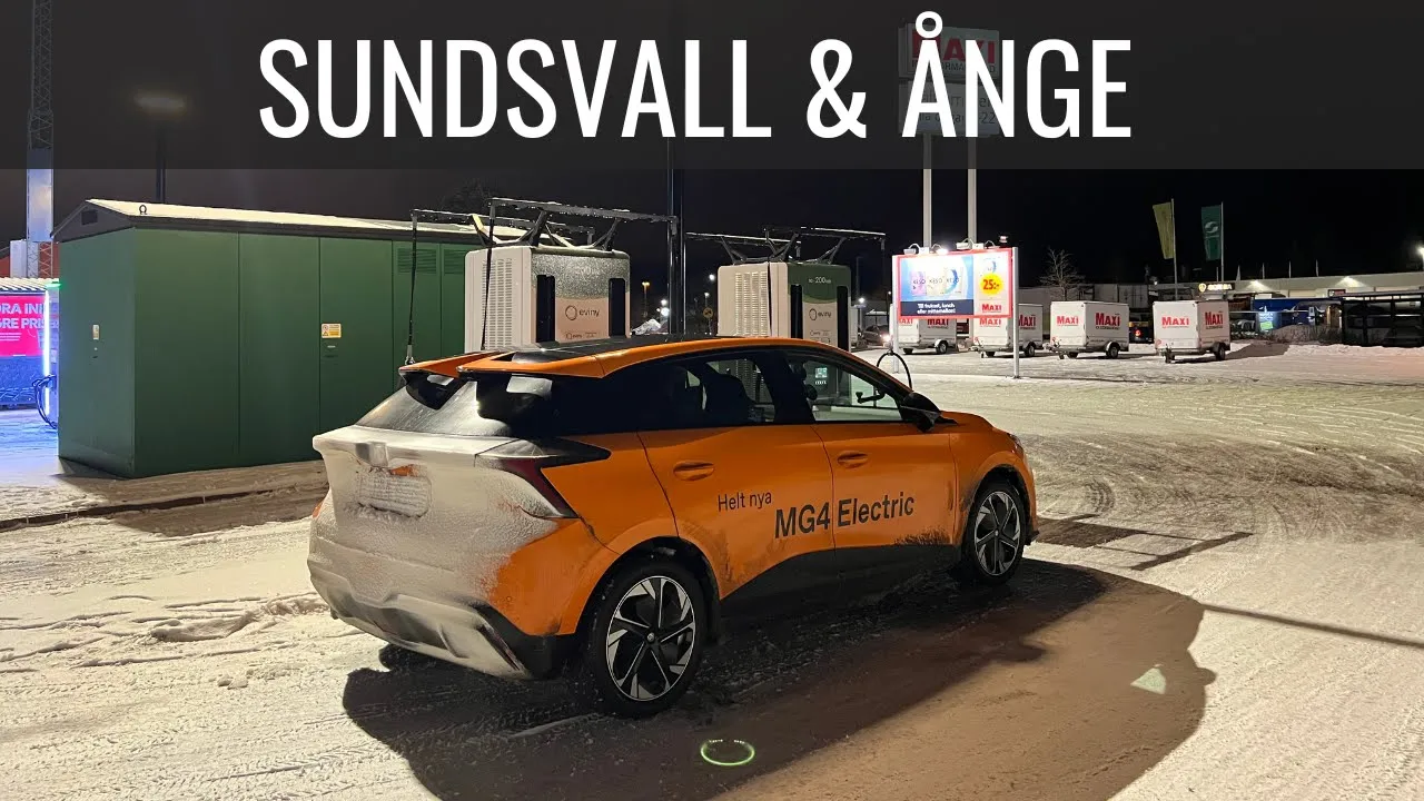 Tar MG4 till Sundsvall och inlandsvägen ner igen (96 mil) | Elbilsmagasinet