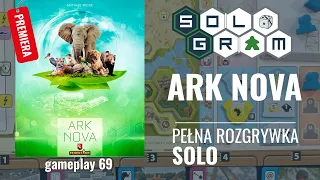 Ark Nova | pełna rozgrywka solo | zasady gry | PREMIERA | gameplay 69
