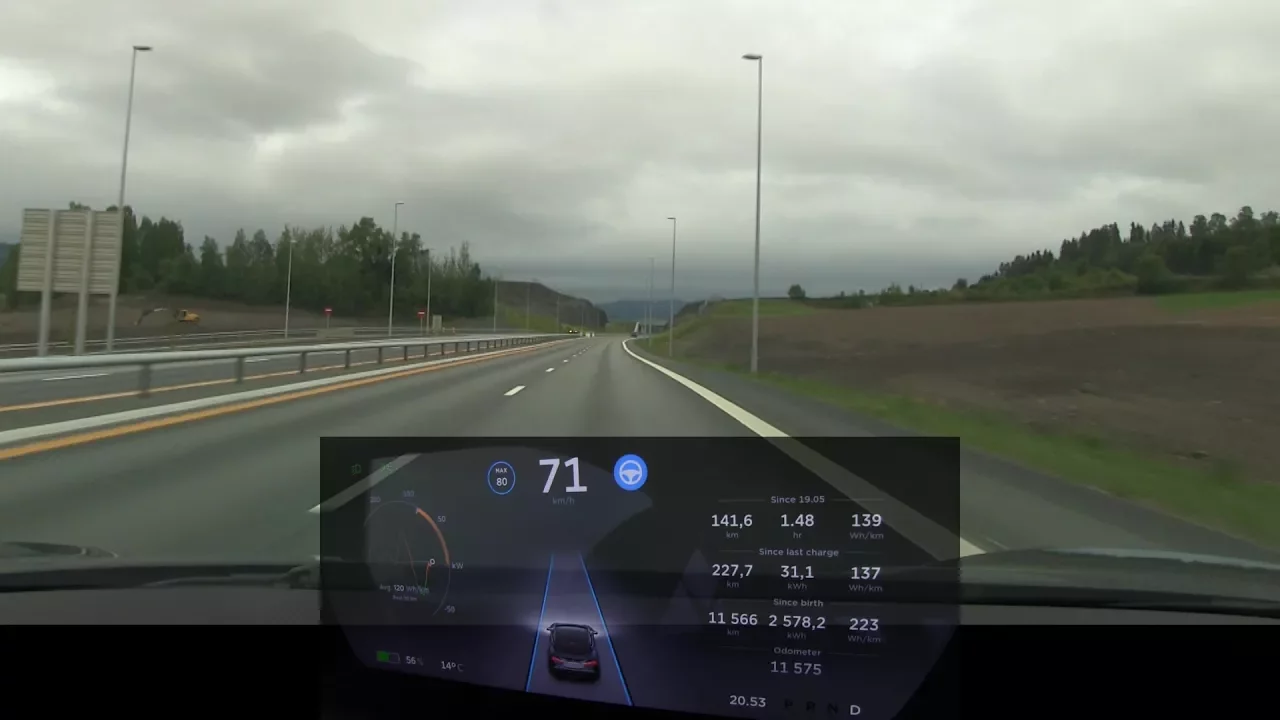 Model S with AP2 demonstration and commentary