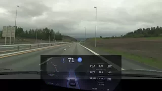 Model S with AP2 demonstration and commentary