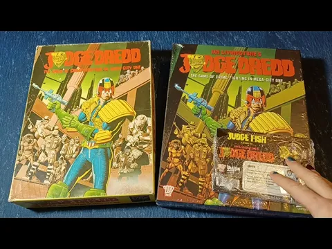 Judge Dredd (2022) board game unboxing & comparison