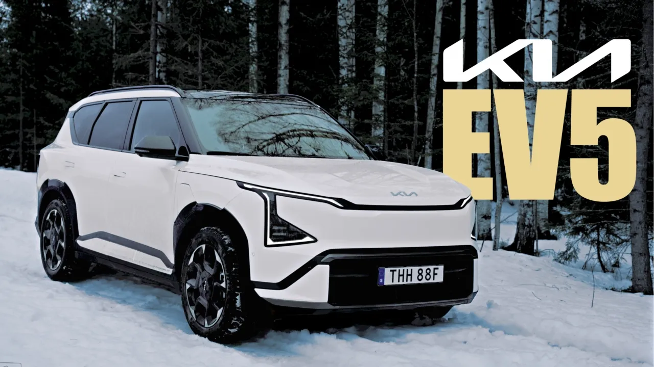 Provkörning: Kia EV5 Long Range – Vintertest av elbil från Stockholm till Dalarna (ENG SUB)
