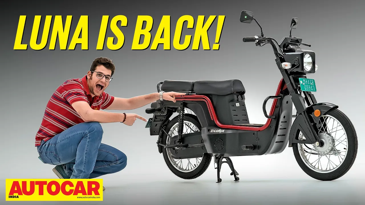 Kinetic E-Luna review - Iconic moped reborn as an electric bike | First Ride | @autocarindia1
