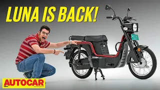 Kinetic E-Luna review - Iconic moped reborn as an electric bike | First Ride | @autocarindia1