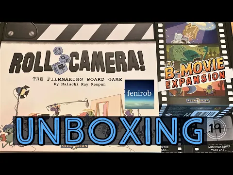 Roll Camera Board Game: B-Movie Expansion | Unboxing (No Talking)