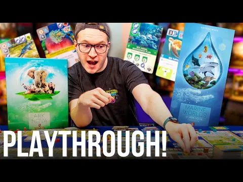Catching a Wave! Ark Nova Marine Worlds Expansion Full Playthrough!