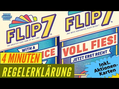 Flip 7 Voll Fies Regeln Anleitung Kartenspiel Familienspiel Jetzt erst Recht