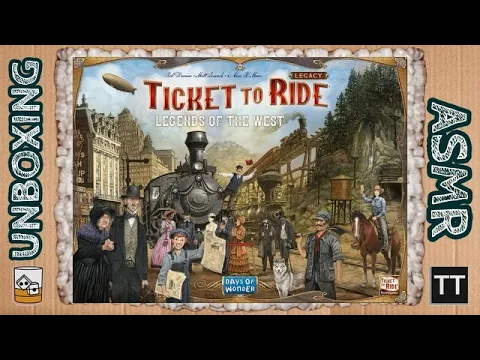 Ticket to Ride Legacy: Legends of the West Unboxing