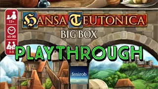 Hansa Teutonica Board Game | Playthrough
