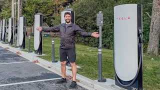 Not In Compliance! Tesla's First NEVI-Funded Supercharger Site! Rockland, ME Site Tour & Impressions