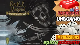 Back O' Beyond Tales of Blood & Salt - Prototype Unboxing & Impressions (EN) by Epitrapaizoume