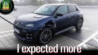 Renault 5 (52kWh) Range Test 130 km/h (81mph) ⚡ Real Autobahn Range