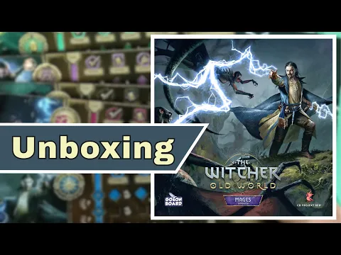 The Witcher Old World Mages Expansion Unboxing & Component Overview (New Playable Characters)