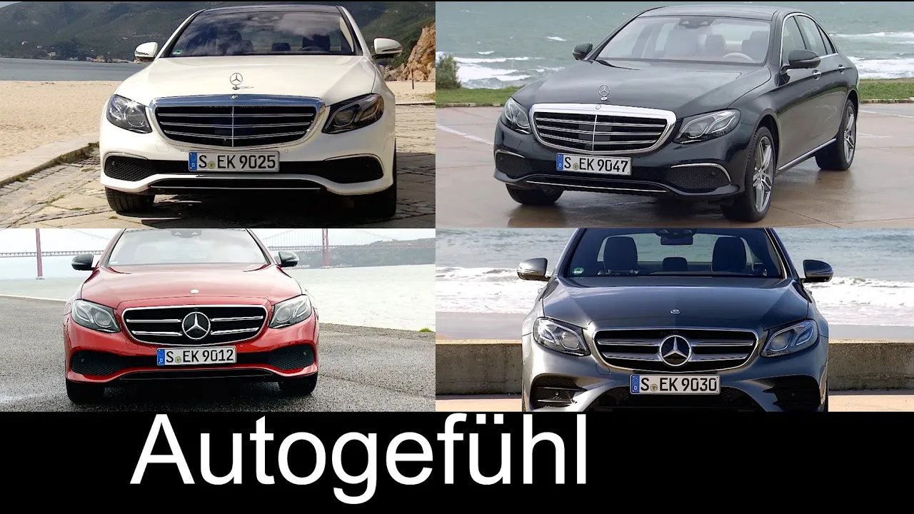 Mercedes E-Class Exterior/Interior trims colours Avantgarde Exclusive E-Klasse E300 E350e E400 E220d