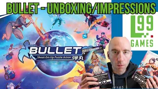 Bullet Deluxe Board Game from Level 99 Unboxing plus Impressions