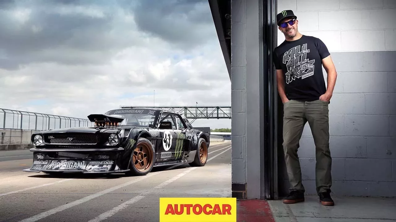 How to drift*, by Ken Block – shredding tyres in the 845bhp Hoonicorn Mustang