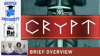 Crypt Board Game – What to Expect, Brief Overview (PUNCHY rules summary of the game!)