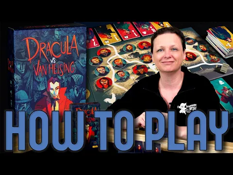 Dracula vs Van Helsing - How to Play - Boardgame Ninja - 5 minutes rule explainer - board game