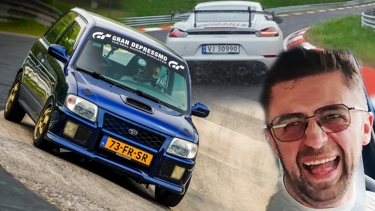 Overtaking GT4 RS in a Daihatsu Cuore! (He Loved It!)