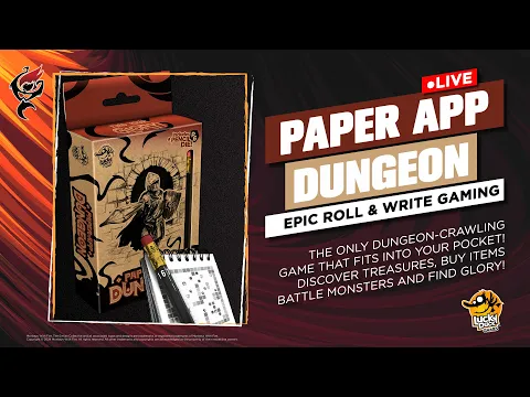 PAPER APP DUNGEON || LUCKY DUCK GAMES || BOARD GAME LIVE PLAY