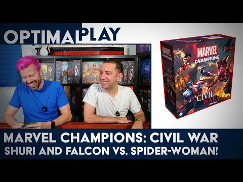 Marvel Champions Civil War Multiplayer Gameplay! Shuri and Falcon against Spider-Woman